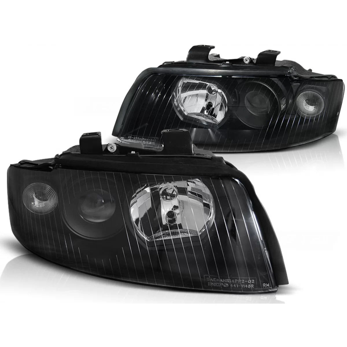 Fari Neri Anteriori per Audi A4 B6 10.00-10.04