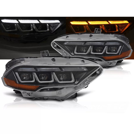 Fari Neri Anteriori per Ford Mustang 18-21