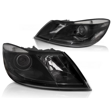 Fari Anteriori Neri per Skoda Octavia 09-12