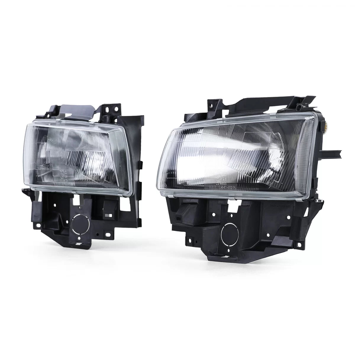 Fari Neri Fumé Anteriori Coppia per VW Bus T4 Caravelle Multivan 96-03