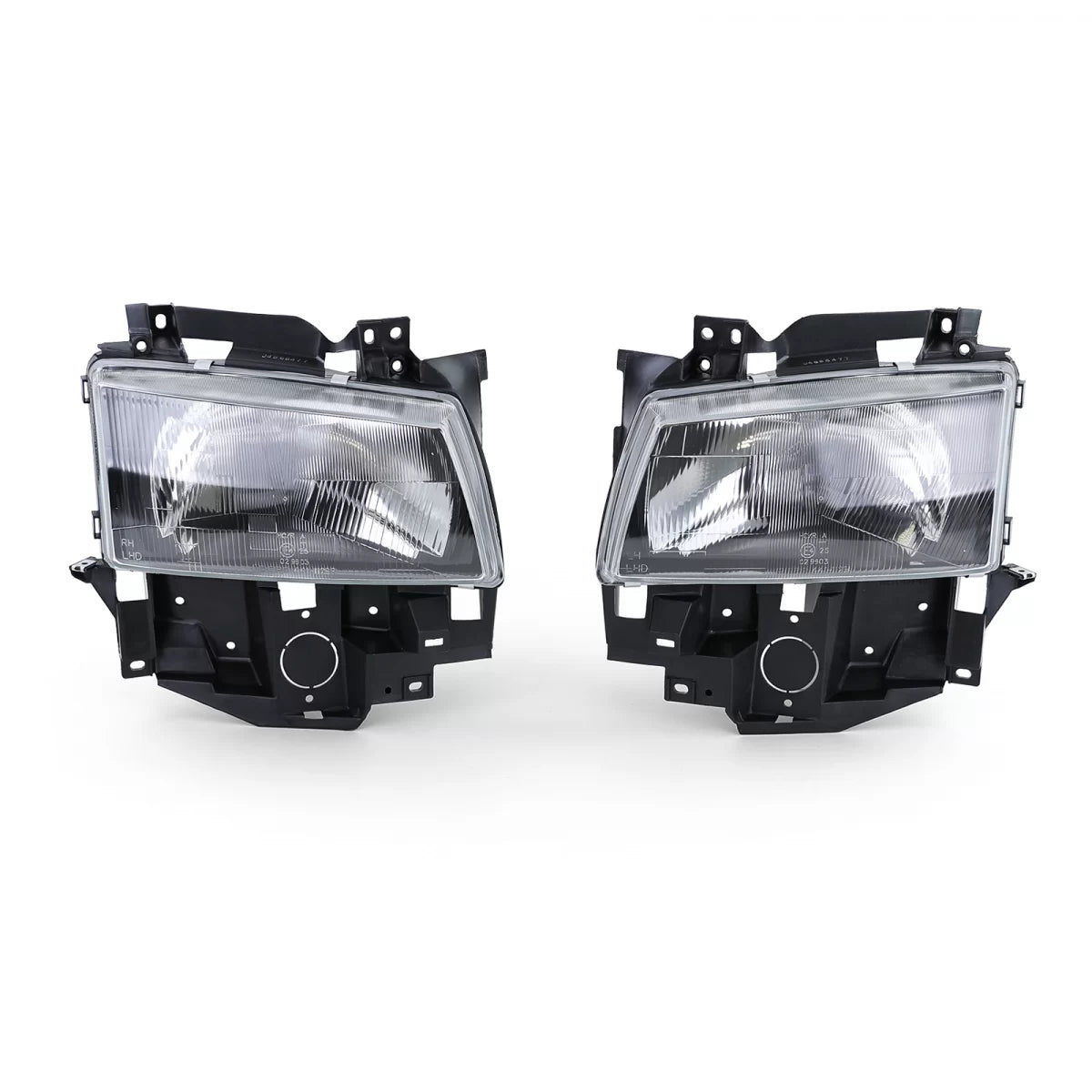 Fari Neri Fumé Anteriori Coppia per VW Bus T4 Caravelle Multivan 96-03