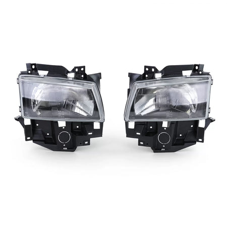 Fari Neri Fumé Anteriori Coppia per VW Bus T4 Caravelle Multivan 96-03