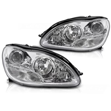 Fari Cromati Anteriori per Mercedes S-klasa W220 98-02