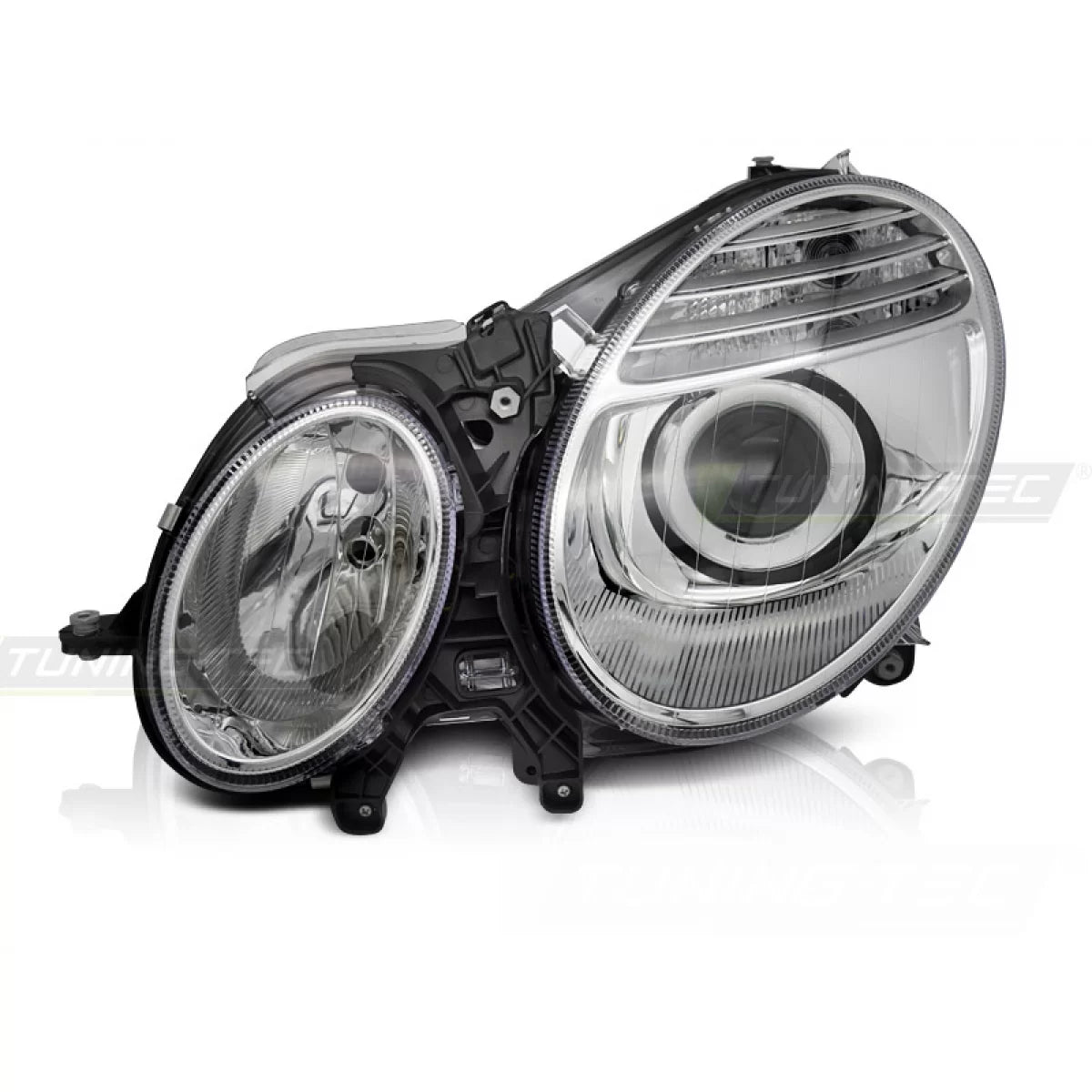 Fari Anteriore Sinistro Cromato per Mercedes W211 06-09