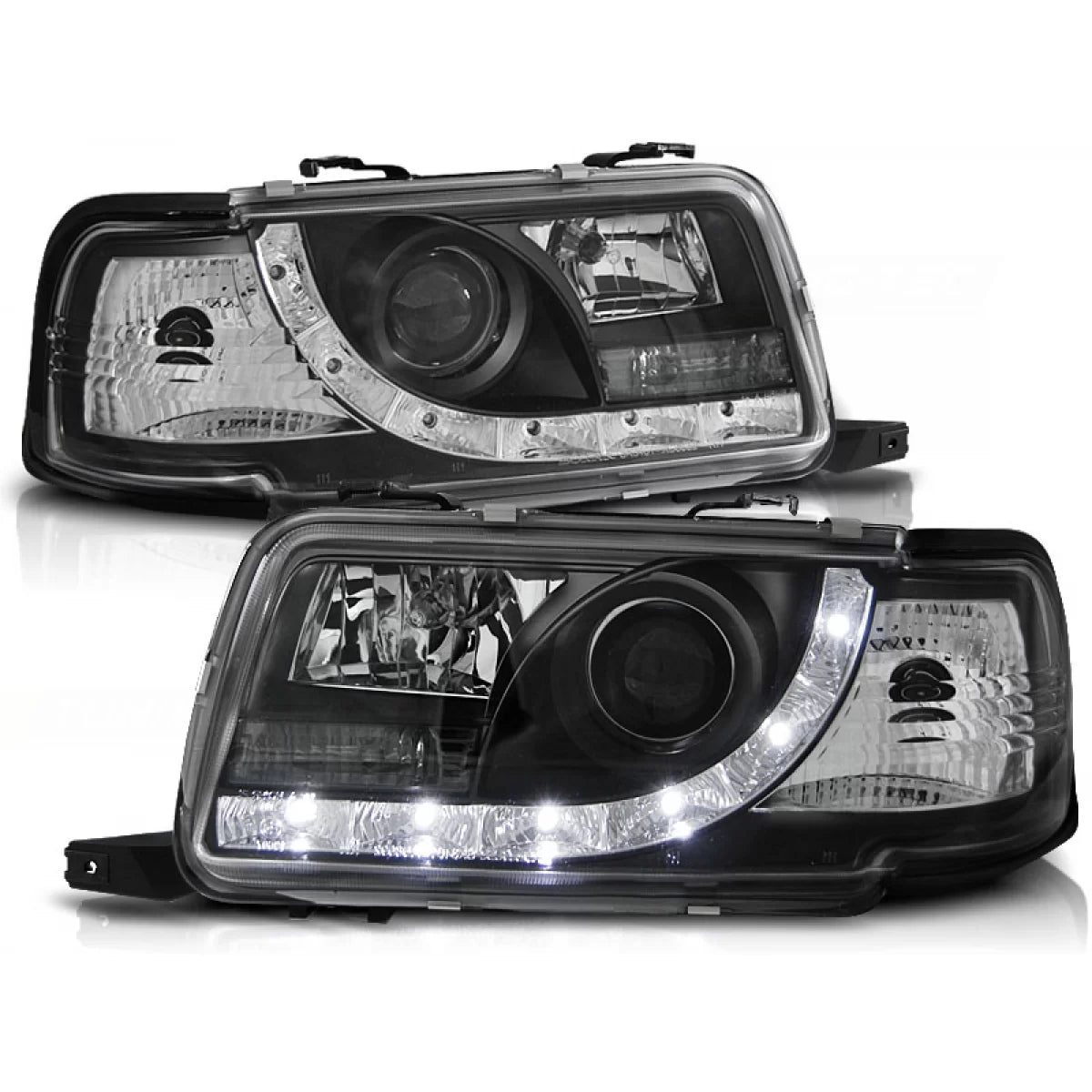Fari Daylight Neri Anteriori per Audi 80 B4 09.91-04.96