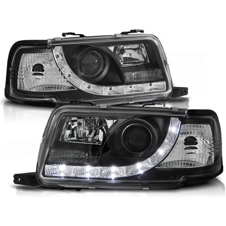 Fari Daylight Neri Anteriori per Audi 80 B4 09.91-04.96
