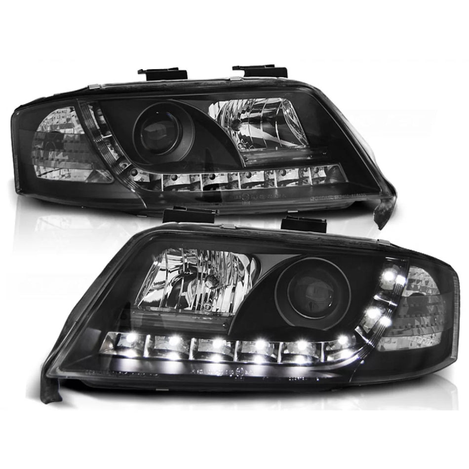Fari Daylight Neri per Audi A6 06.01-05.04