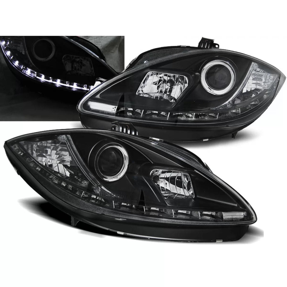 Fari Daylight Neri Anteriori per Seat Leon Altea 09-12