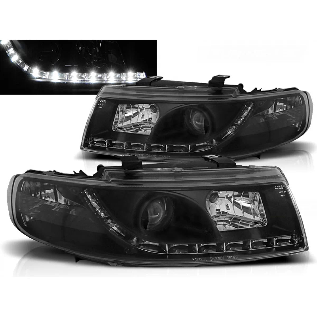 Fari Daylight Neri Anteriori per Seat Leon Toledo 04.99-08.04