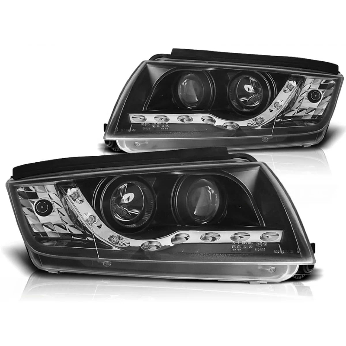 Fari Daylight Neri Anteriori per Skoda Fabia 12.99-08