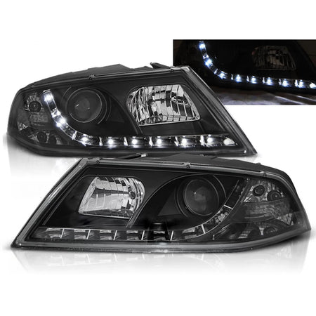 Fari Daylight Neri Anteriori per Skoda Octavia 2 03.04-08