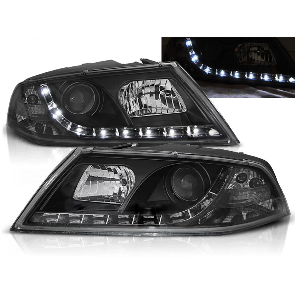 Fari Daylight Neri Anteriori per Skoda Octavia 2 03.04-08
