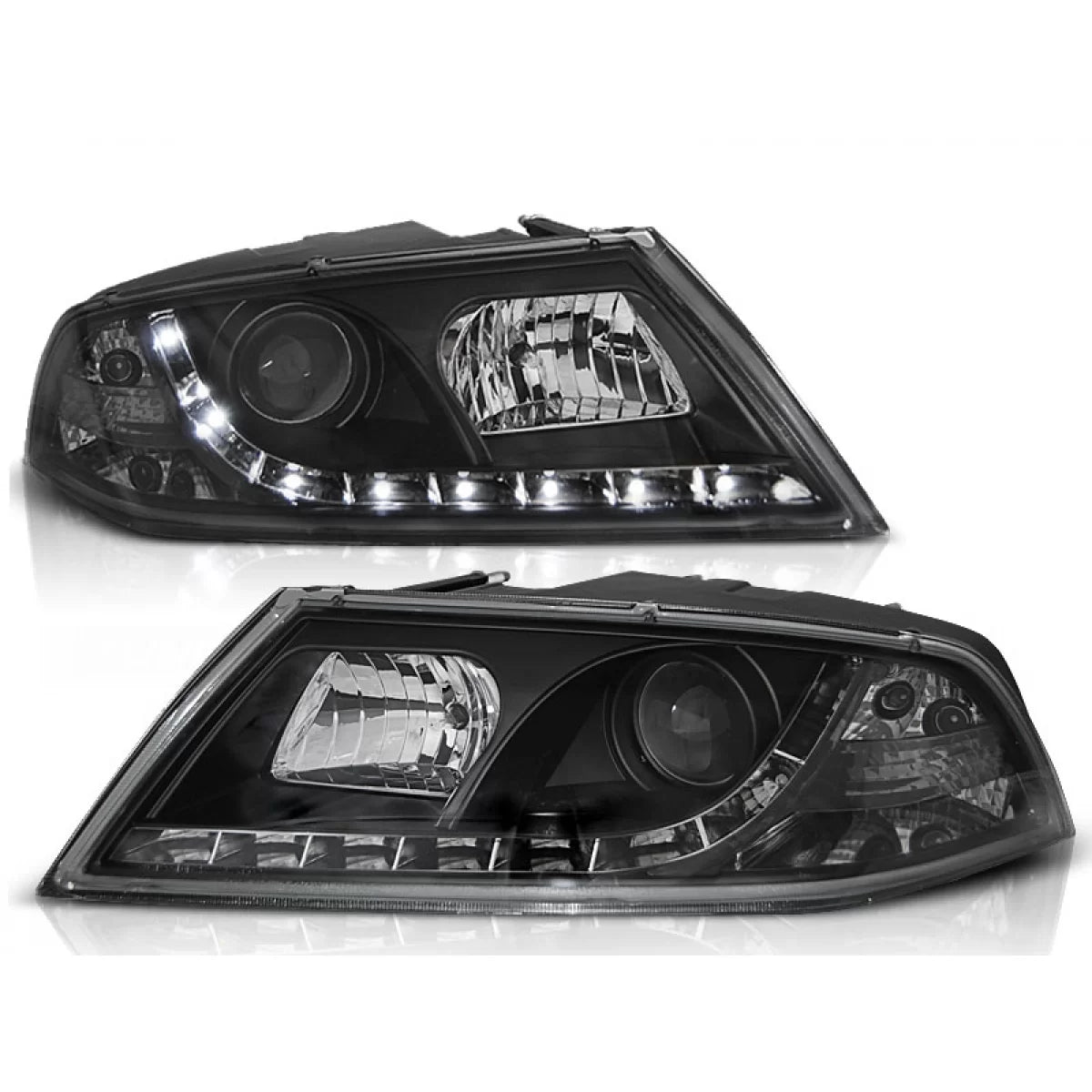 Fari Daylight Neri Anteriori per Skoda Octavia 2 03.04-08