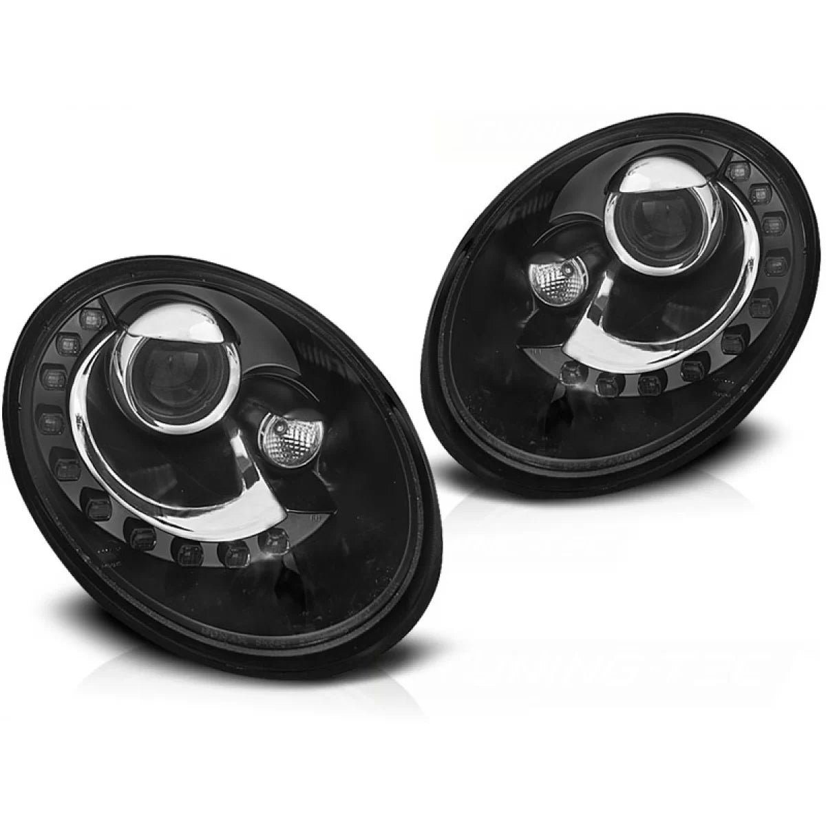 Fari Anteriori Daylight Neri per Volkswagen New Beetle 06-12