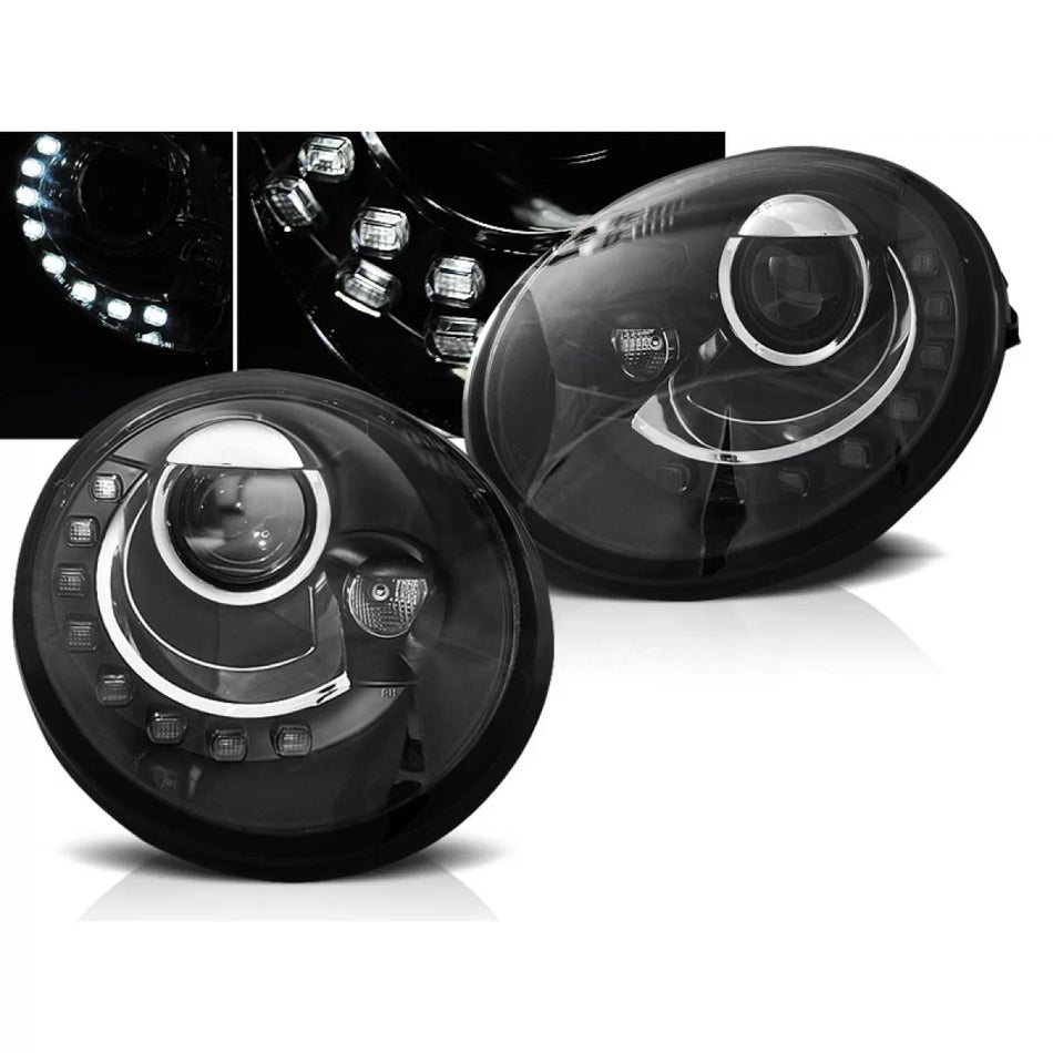 Fari Daylight Neri per Volkswagen New Beetle 10.98-05.05