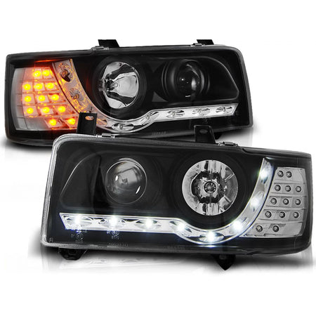 Fari Daylight Neri Anteriori per VW Transporter T4 1990-2003