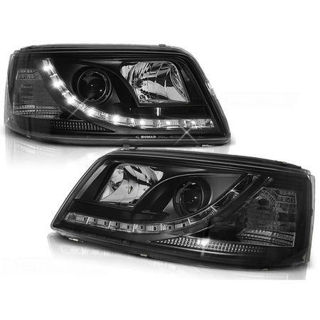 Fari Daylight Neri Anteriori per Volkswagen T5 04.03-08.09