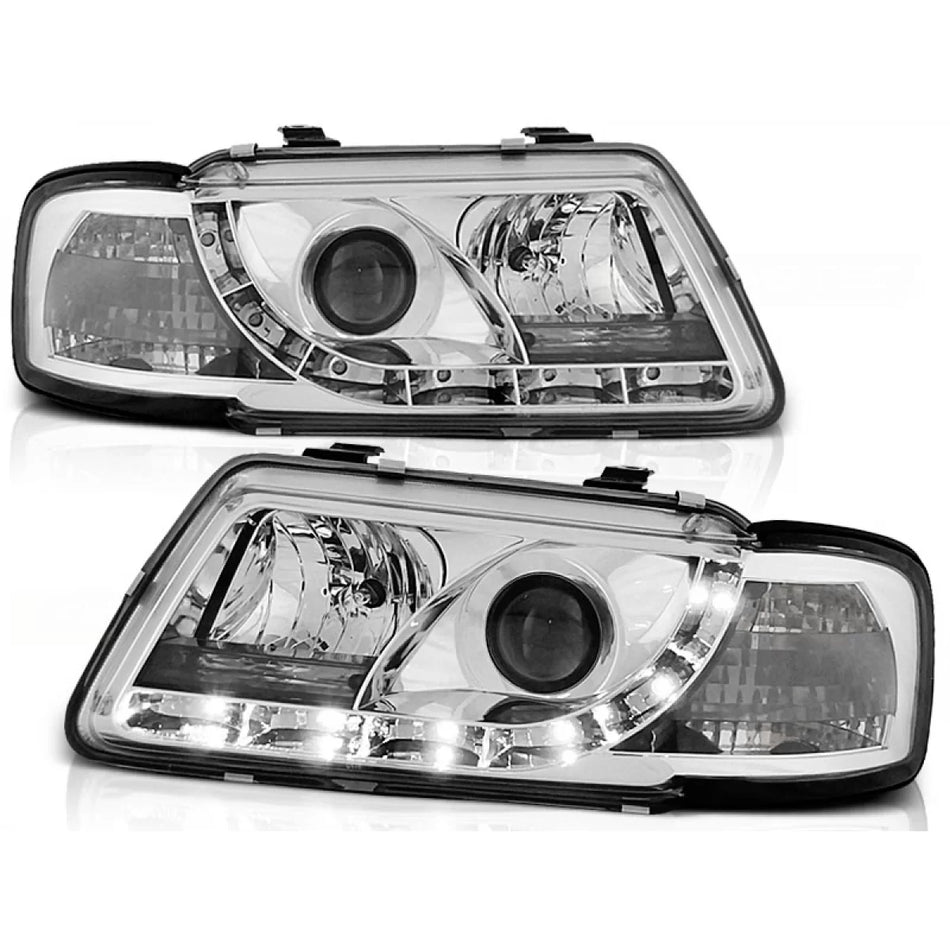 Fari Daylight Cromati Anteriori per Audi A3 8L 08.96-08.00