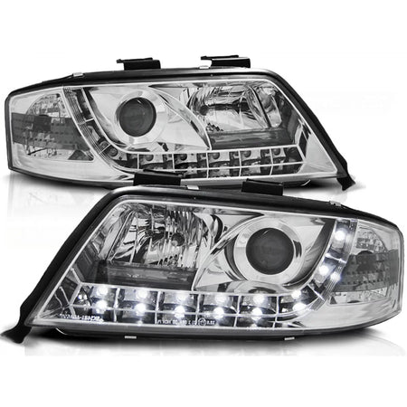 Fari Daylight Cromati Anteriori per Audi A6 06.01-05.04