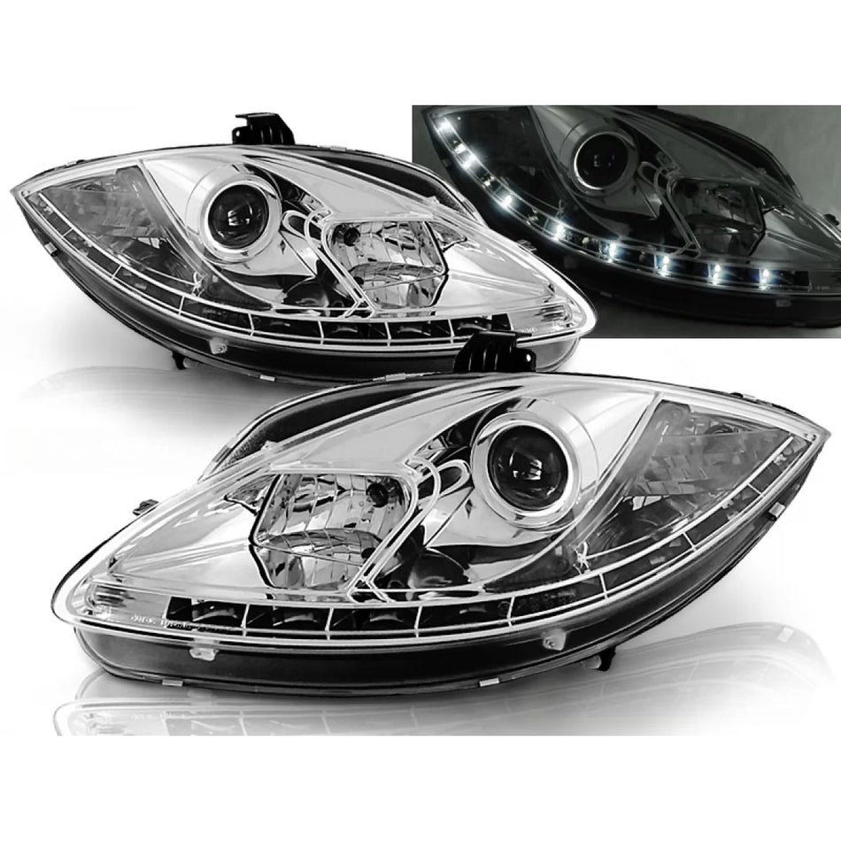 Fari Daylight Cromati Anteriori per Seat Leon Altea Toledo 06.05-09