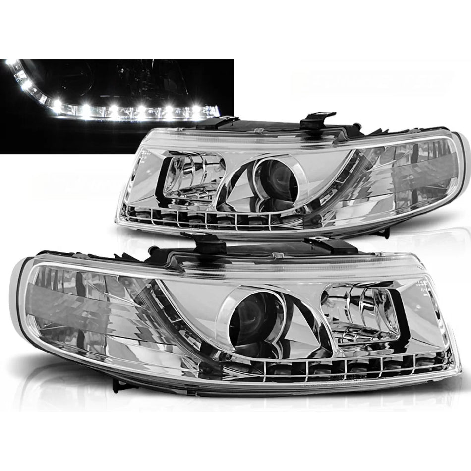 Fari Daylight Cromati Anteriori per Seat Leon Toledo 04.99-08.04