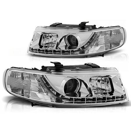 Fari Daylight Cromati Anteriori per Seat Leon Toledo 04.99-08.04