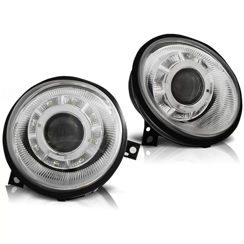 Fari Daylight Cromati Anteriori per Volkswagen Lupo 98-05