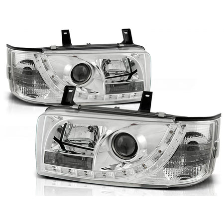Fari Daylight Cromati Anteriori per Volkswagen T4 Transporter 90-03.03