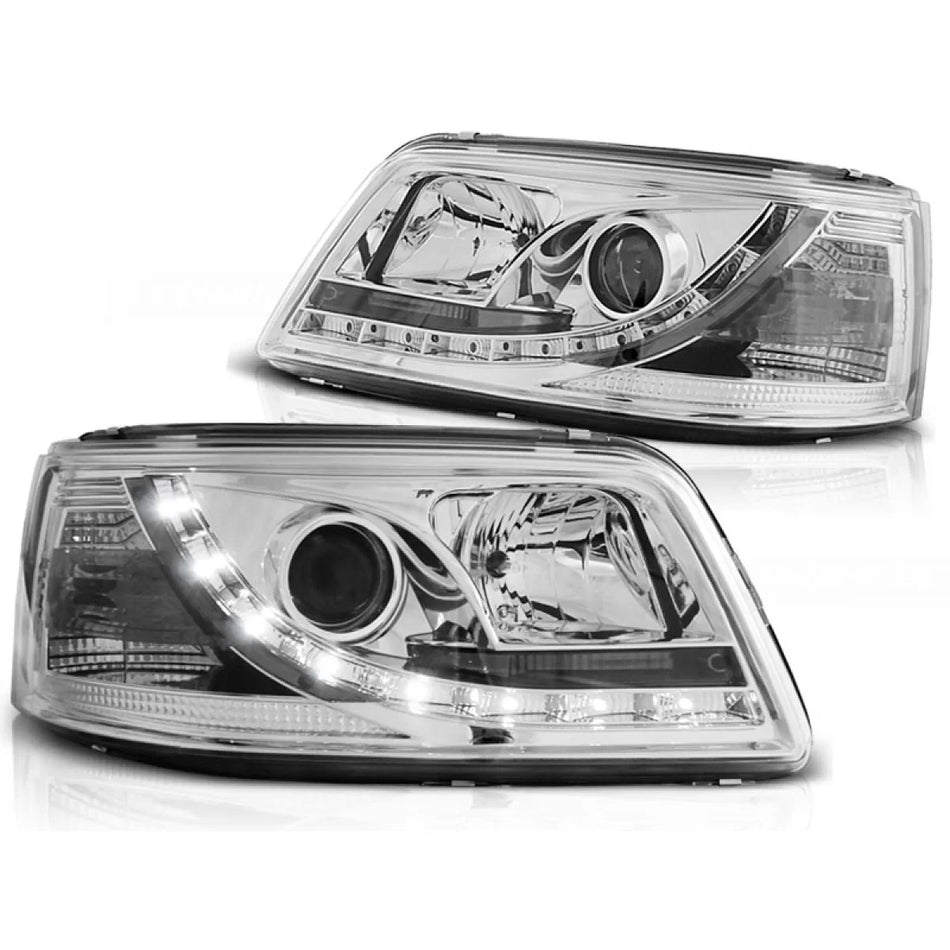 Fari Daylight Cromati Anteriori per Volkswagen T5 04.03-08.09
