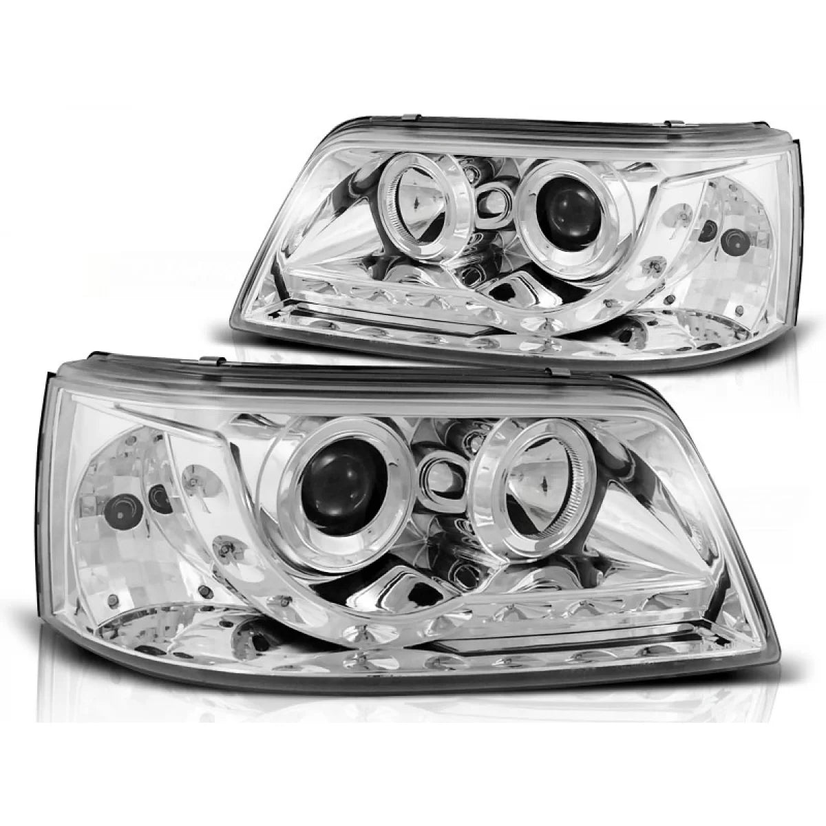 Fari Daylight Cromati Anteriori per Volkswagen T5 04.03-08.09