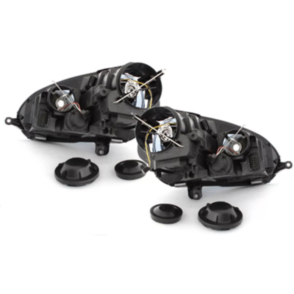 Fari Anteriori Neri Sinistri LHD per VW Golf V 5 Jetta 2003-2009 GTI Look