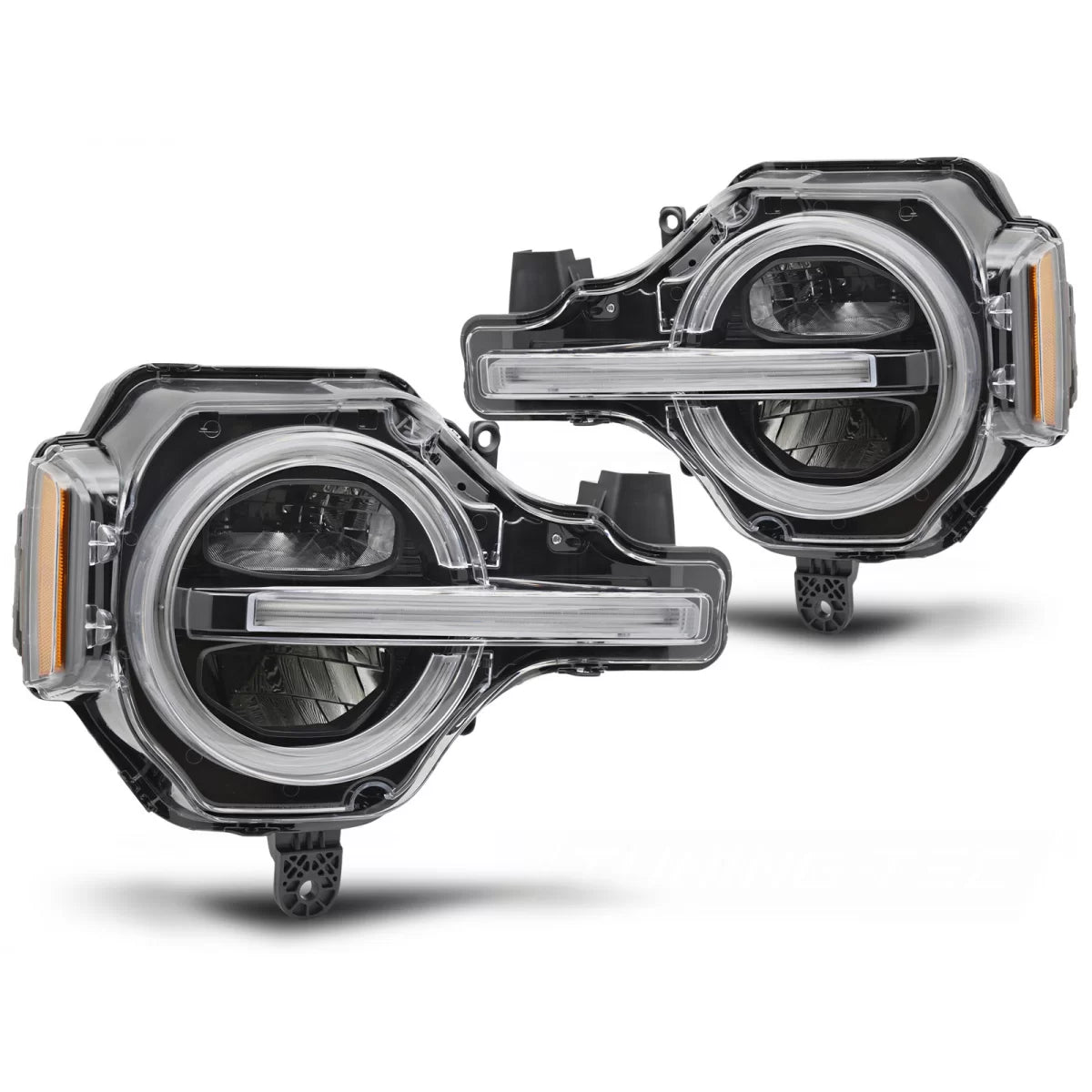 Fari Full LED con Luci Diurne Neri per Ford Bronco 21-24