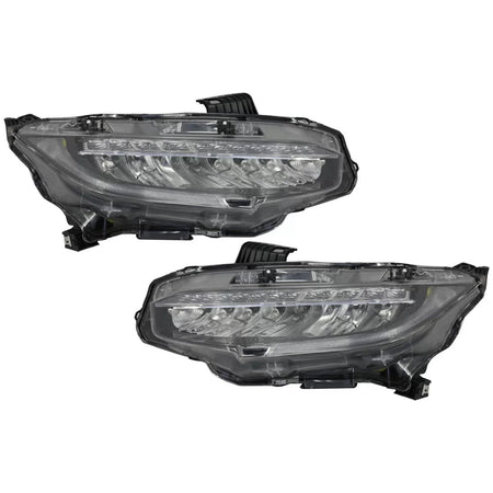 Fari Full LED con Frecce Dinamiche per Honda Civic MK10 Fc Fk 2016-up Berlina 5