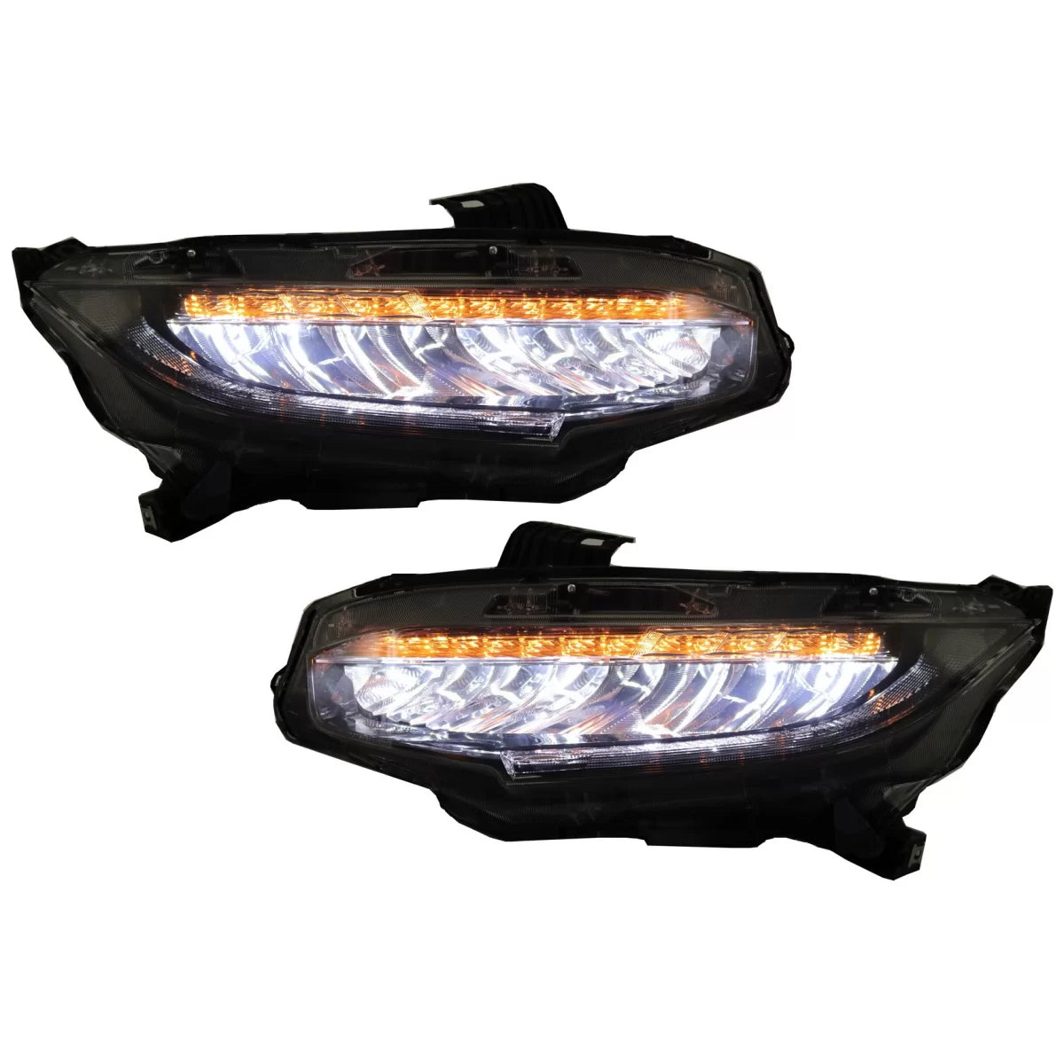 Fari Full LED con Frecce Dinamiche per Honda Civic MK10 Fc Fk 2016-up Berlina 5