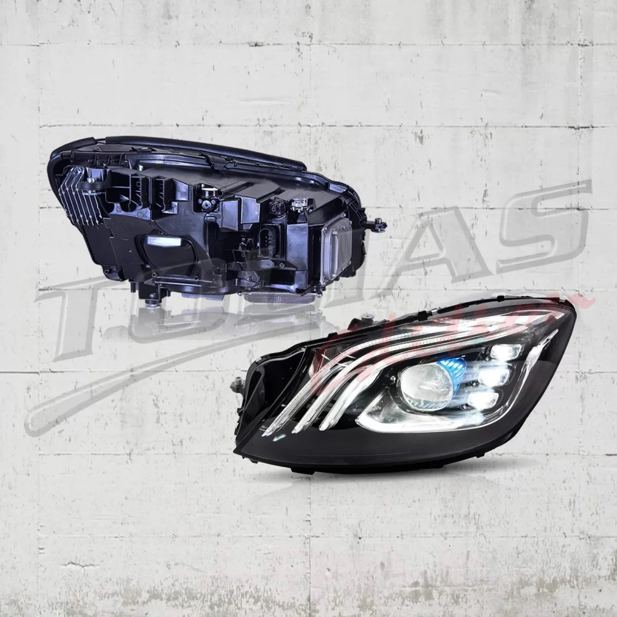 Fari Full LED Anteriori per Mercedes Classe S W222 Maybach 2013-2017 Facelift