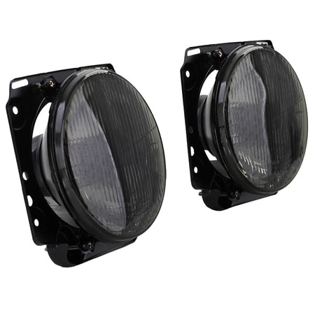 Fari Anteriori H4 Fumé con Griglia per Volkswagen Golf 2 83-91