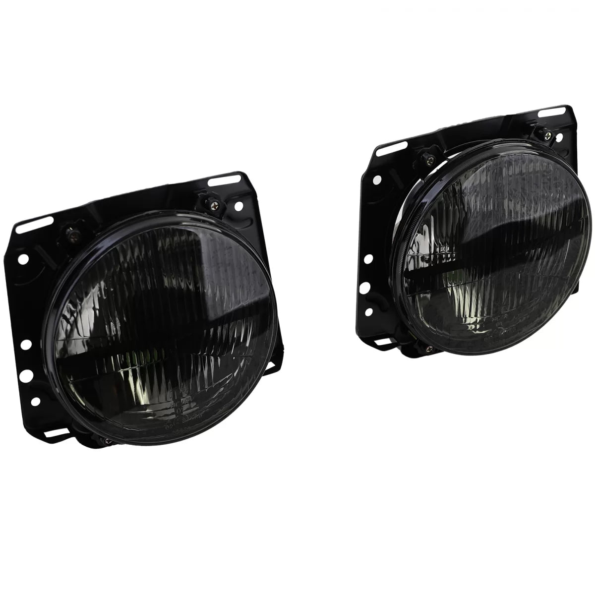 Fari Anteriori H4 Fumé con Griglia per Volkswagen Golf 2 83-91