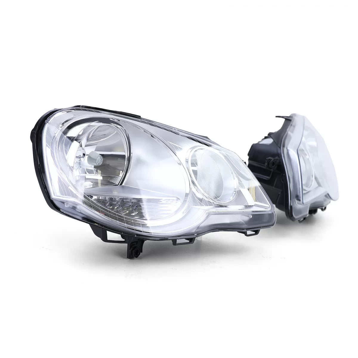 Fari H7 H1 con Motorino Regolazione Dx Sx per Volkswagen Polo 9N3 2005-2009