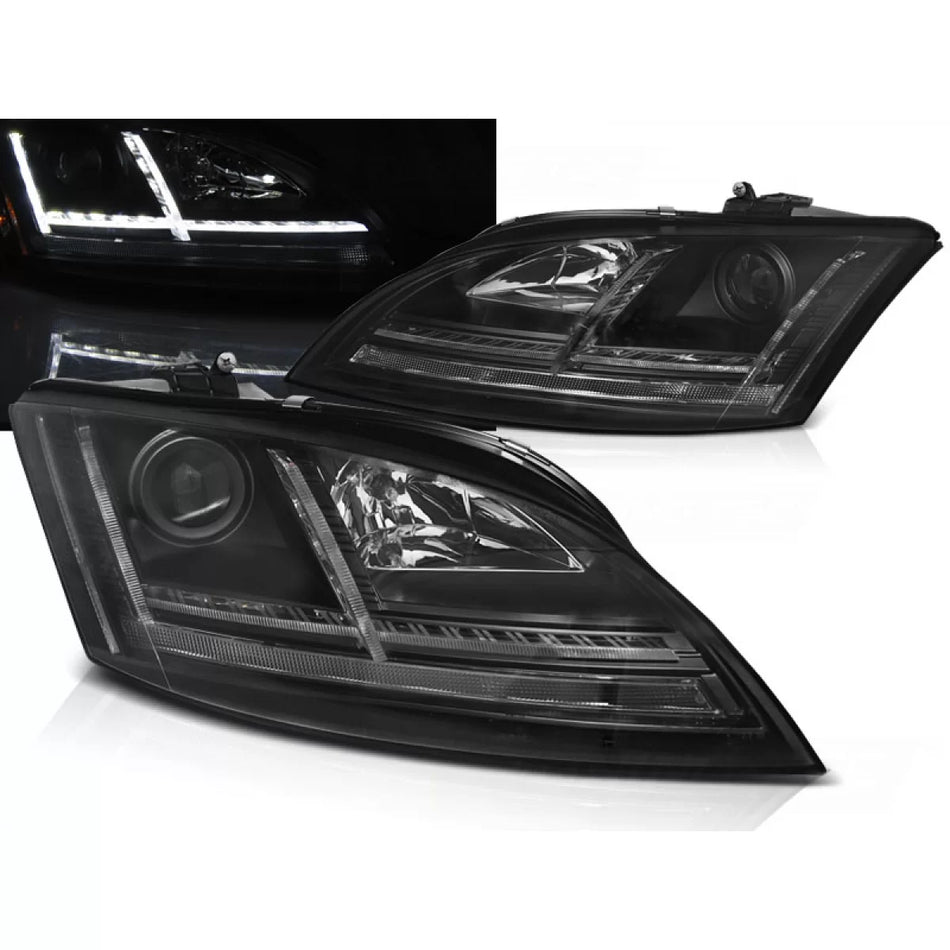 Fari LED Neri con Sequenziale Anteriore Audi Tt 8J 06-10