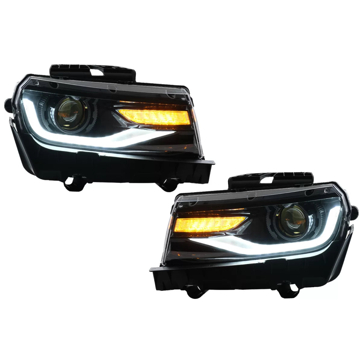 Fari LED con Luci Diurne e Frecce Dinamiche Anteriori per Chevrolet Camaro MK5