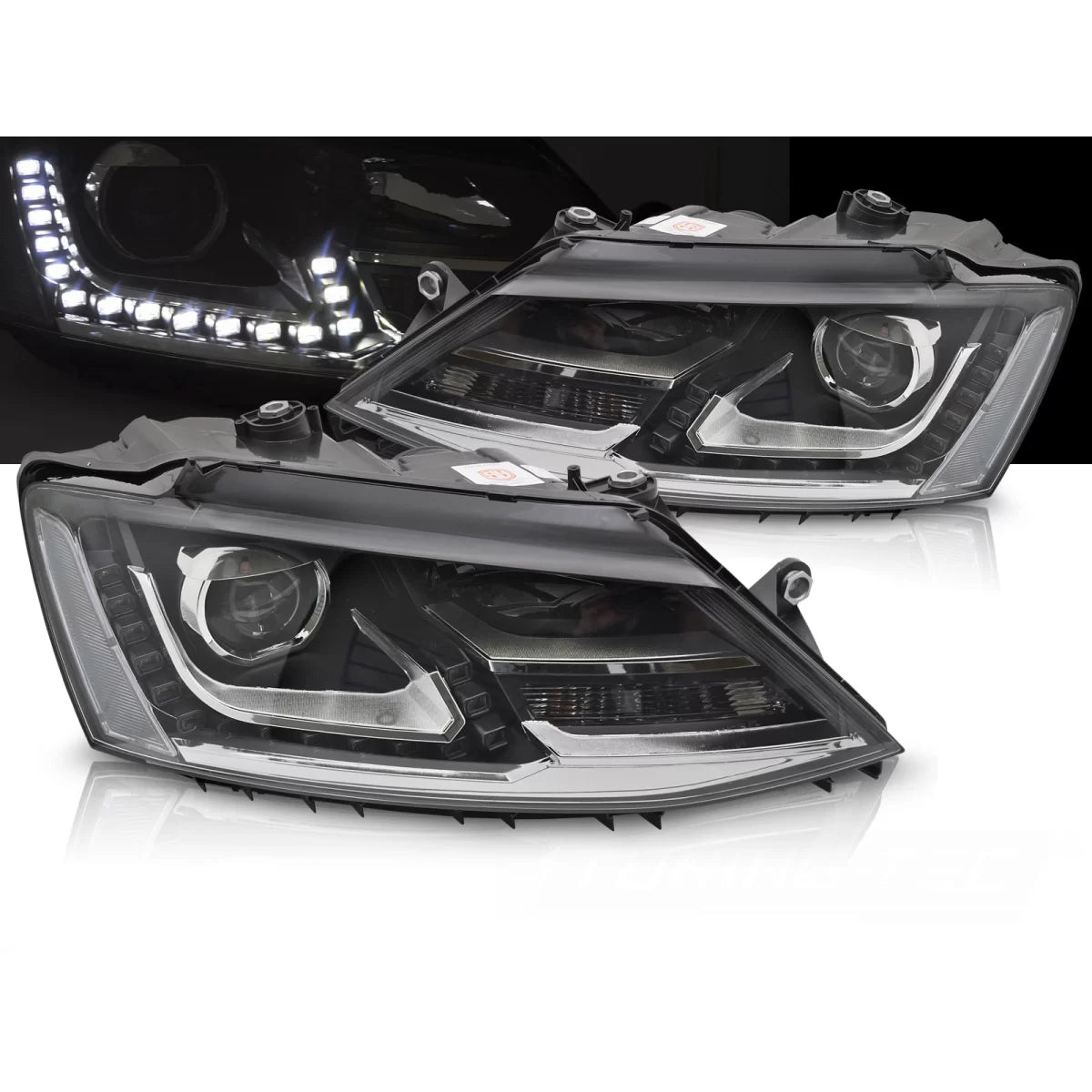 Fari LED con Luci Diurne VW Jetta Vi 2011-2018