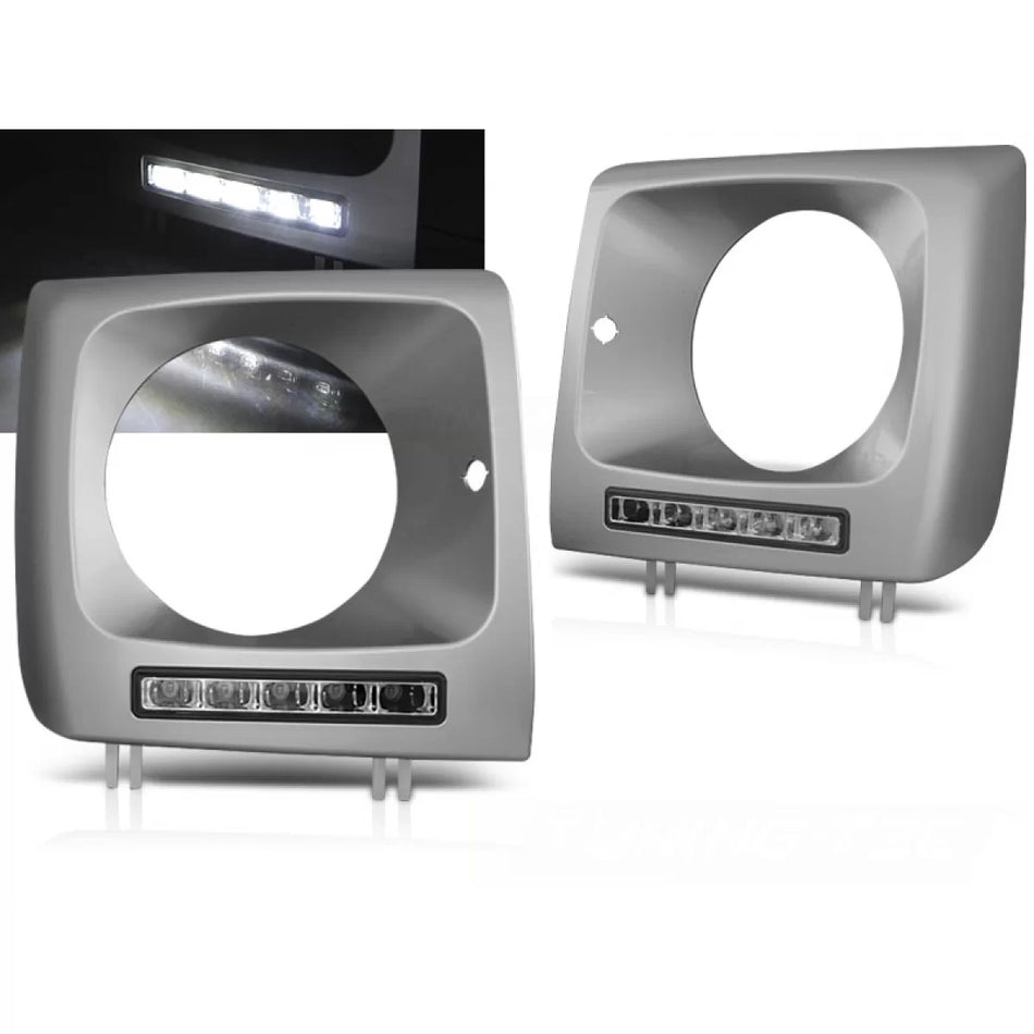 Fari LED DRL Argento Anteriori per Mercedes W461 01-12