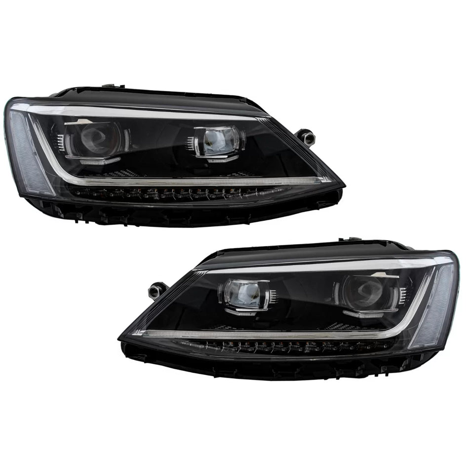 Fari LED con Luci Diurne e Frecce Dinamiche per Volkswagen Jetta MK6 Vi