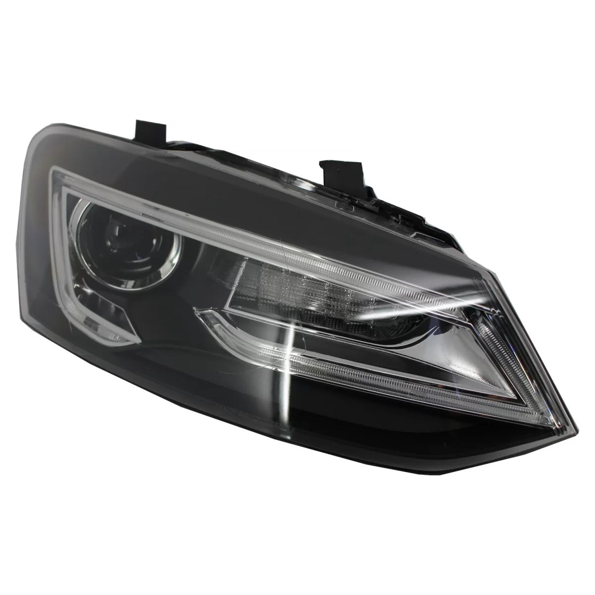 Fari LED Xenon Devil Eye Anteriori Sinistri per VW Polo 6R 6C 61 2011-2017 LHD