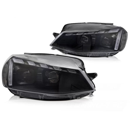 Fari Anteriori Sequenziali Neri per Volkswagen Golf 7 17-19