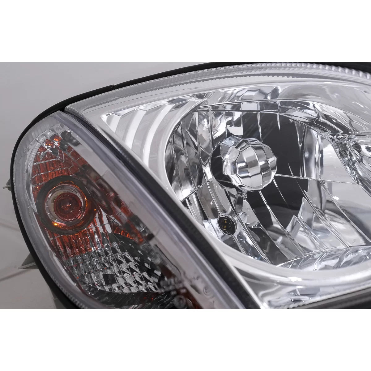 Fari Anteriori Cromati per Mercedes SLK R170 1996-2004 Guida Sinistra