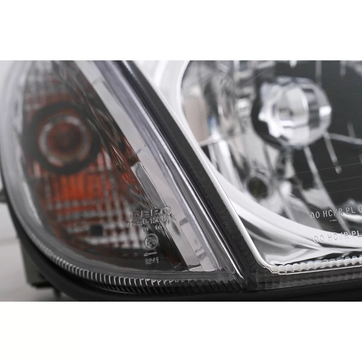 Fari Anteriori Cromati per Mercedes SLK R170 1996-2004 Guida Sinistra