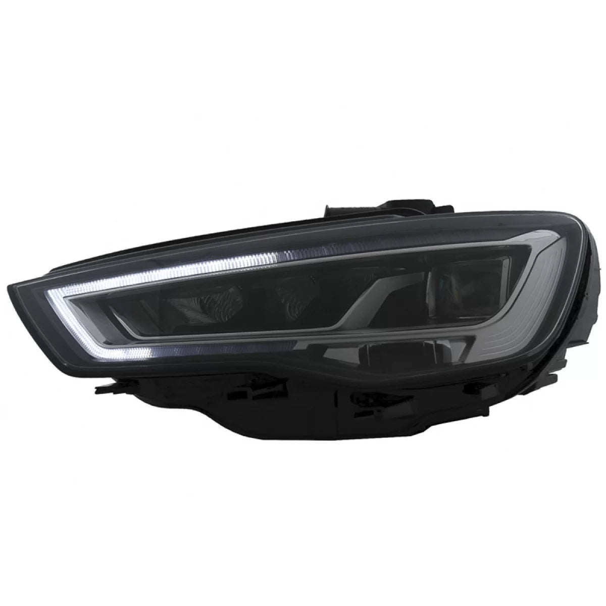 Fari Anteriori Full LED con Motore Nero H7 per Audi A3 8V 12-16