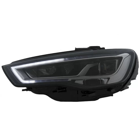 Fari Anteriori Full LED con Motore Nero H7 per Audi A3 8V 12-16