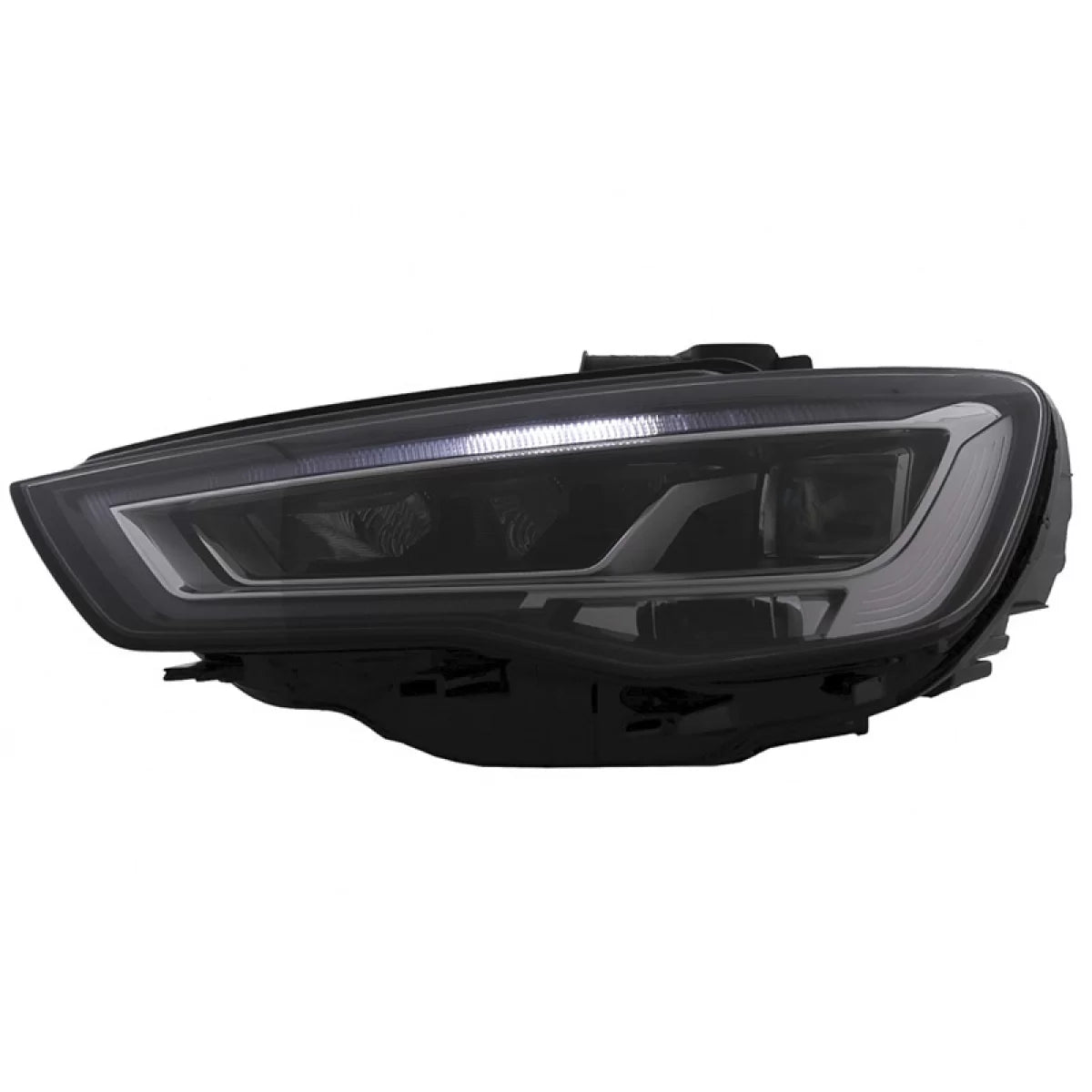 Fari Anteriori Full LED con Motore Nero H7 per Audi A3 8V 12-16